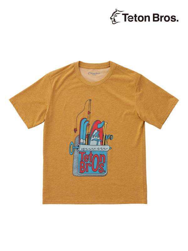 Women's TB Sardines Tee #Yellow [TB241-820]｜Teton Bros.