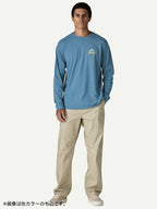 L/S Great Waves Responsibili-Tee #WHI [37876]｜patagonia