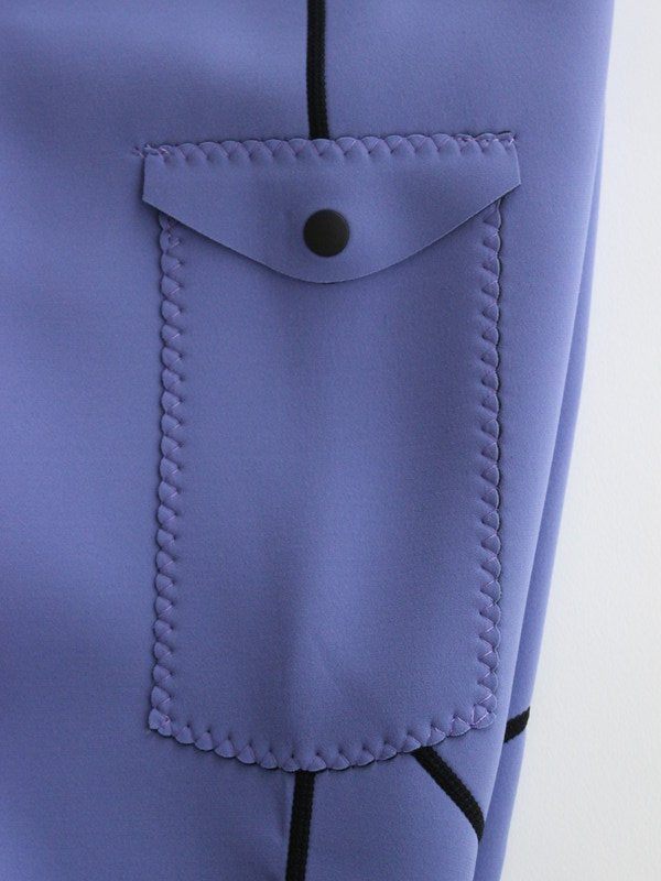 【訳あり】WATER PANTS #パープル/ブラック