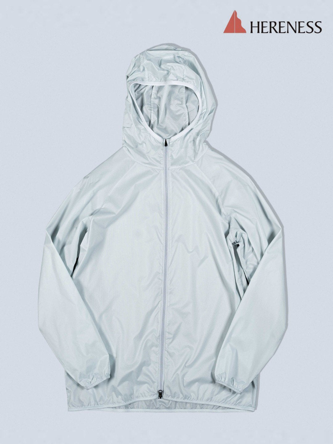 13D Packable Hoody #Ice Gray｜HERENESS – moderate