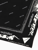 reflective words bandanna #Black [5987264]｜and wander