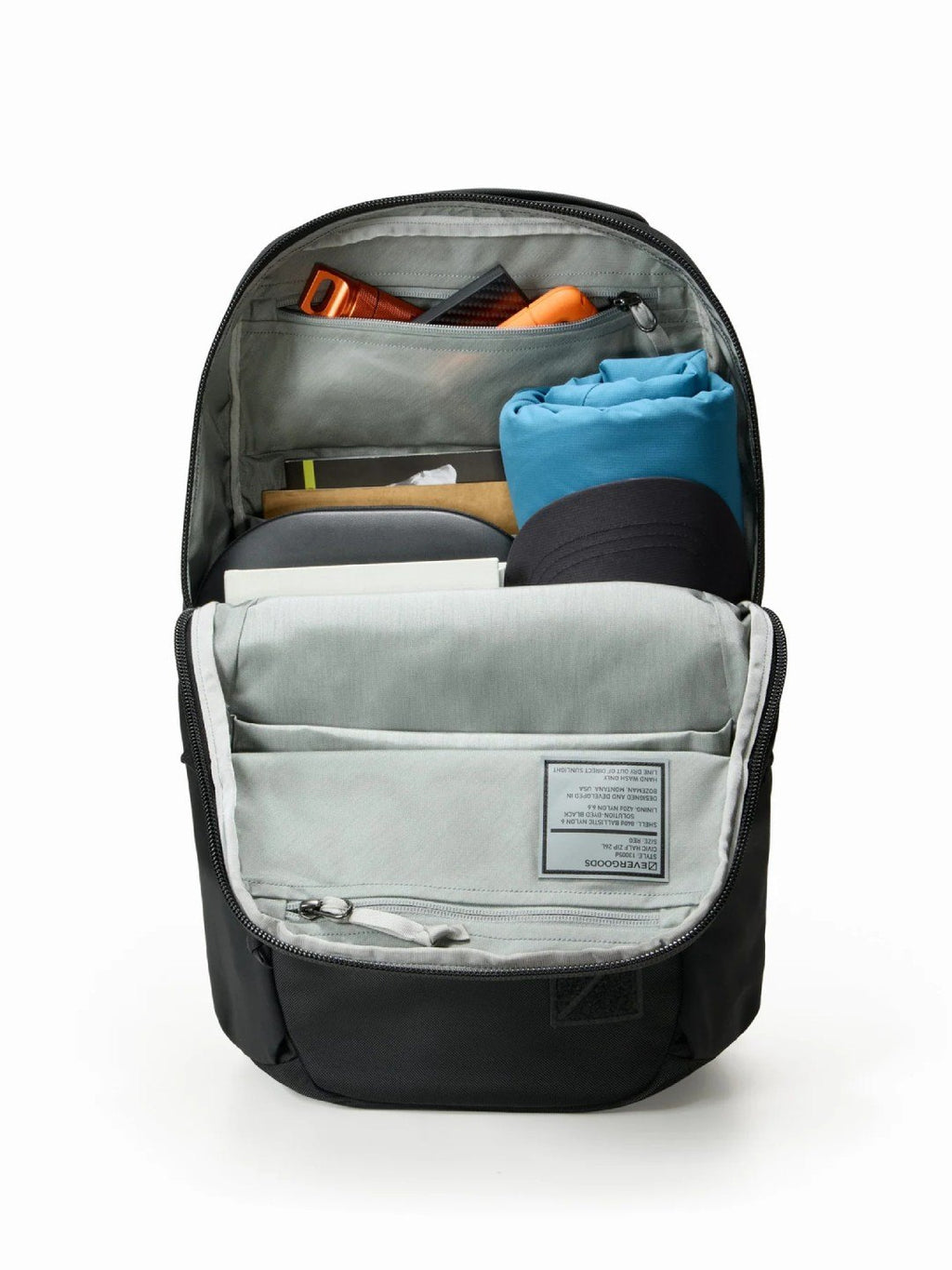 CIVIC HALF ZIP 26L #Solution Dyed Black [CHZ26]｜EVERGOODS