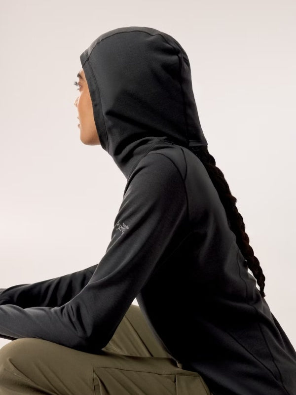 Women's Taema Thermal Hoody #Black Heather [X00001025701]｜ARC'TERYX