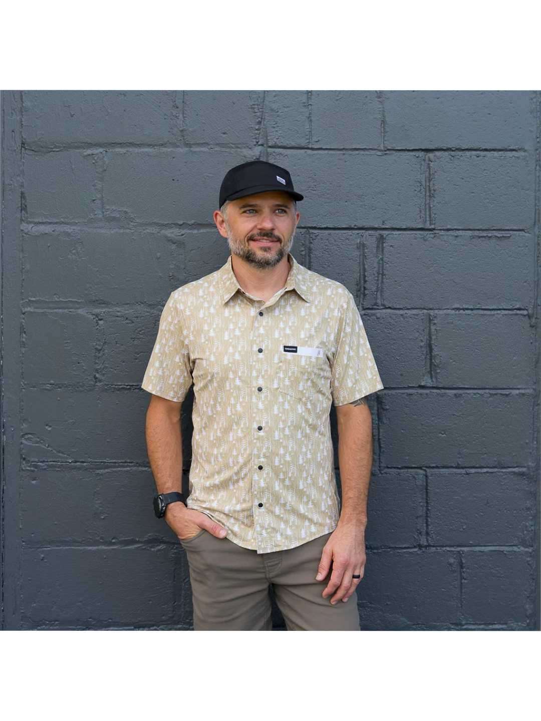 Men's Short Sleeve Catalyst Shirt #Lost In The Woods Tan [CM-CWTM]｜Cognative