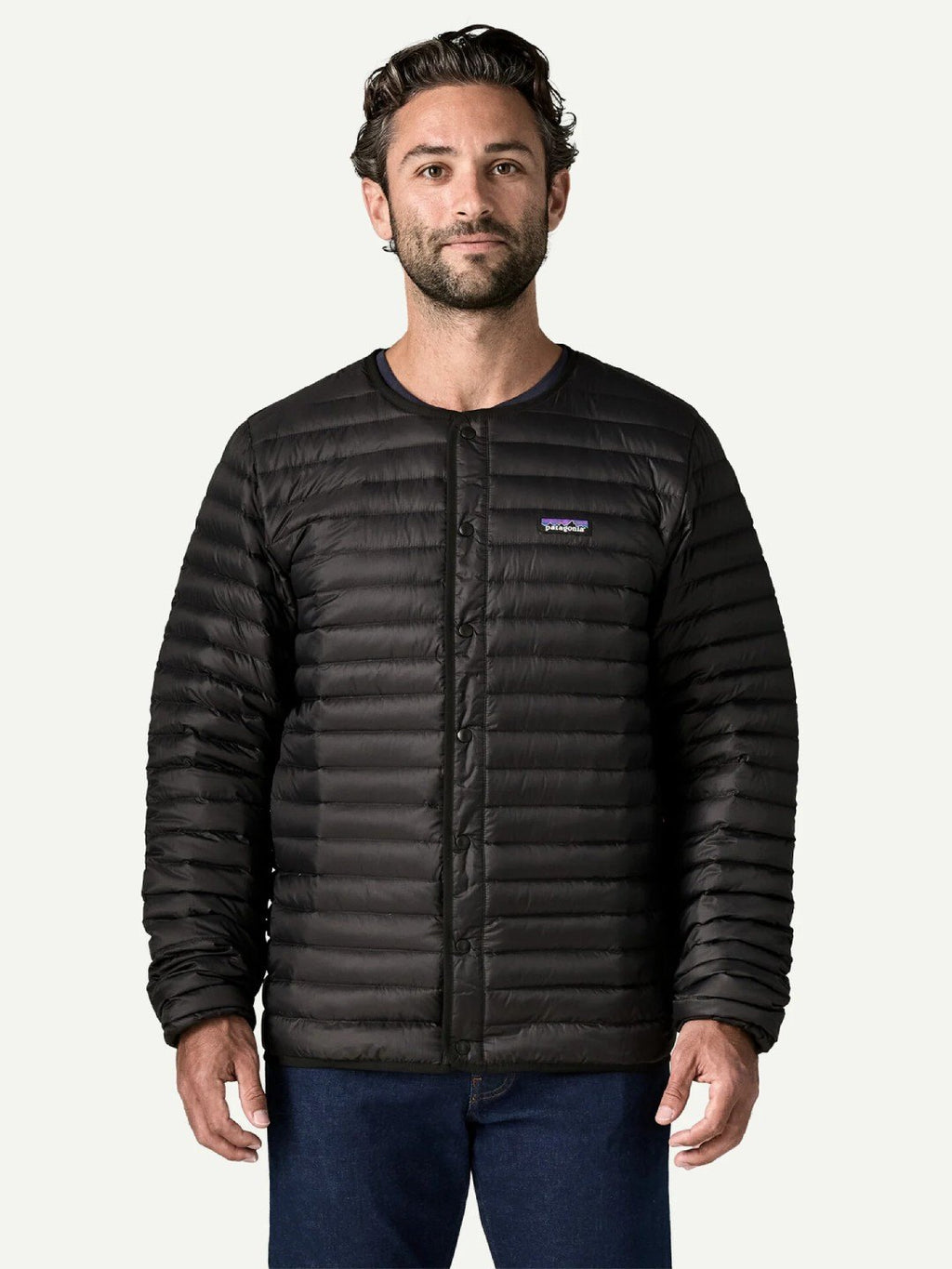 【Men】Men's LW Down Sweater Cardigan #BLK [31900]｜patagonia