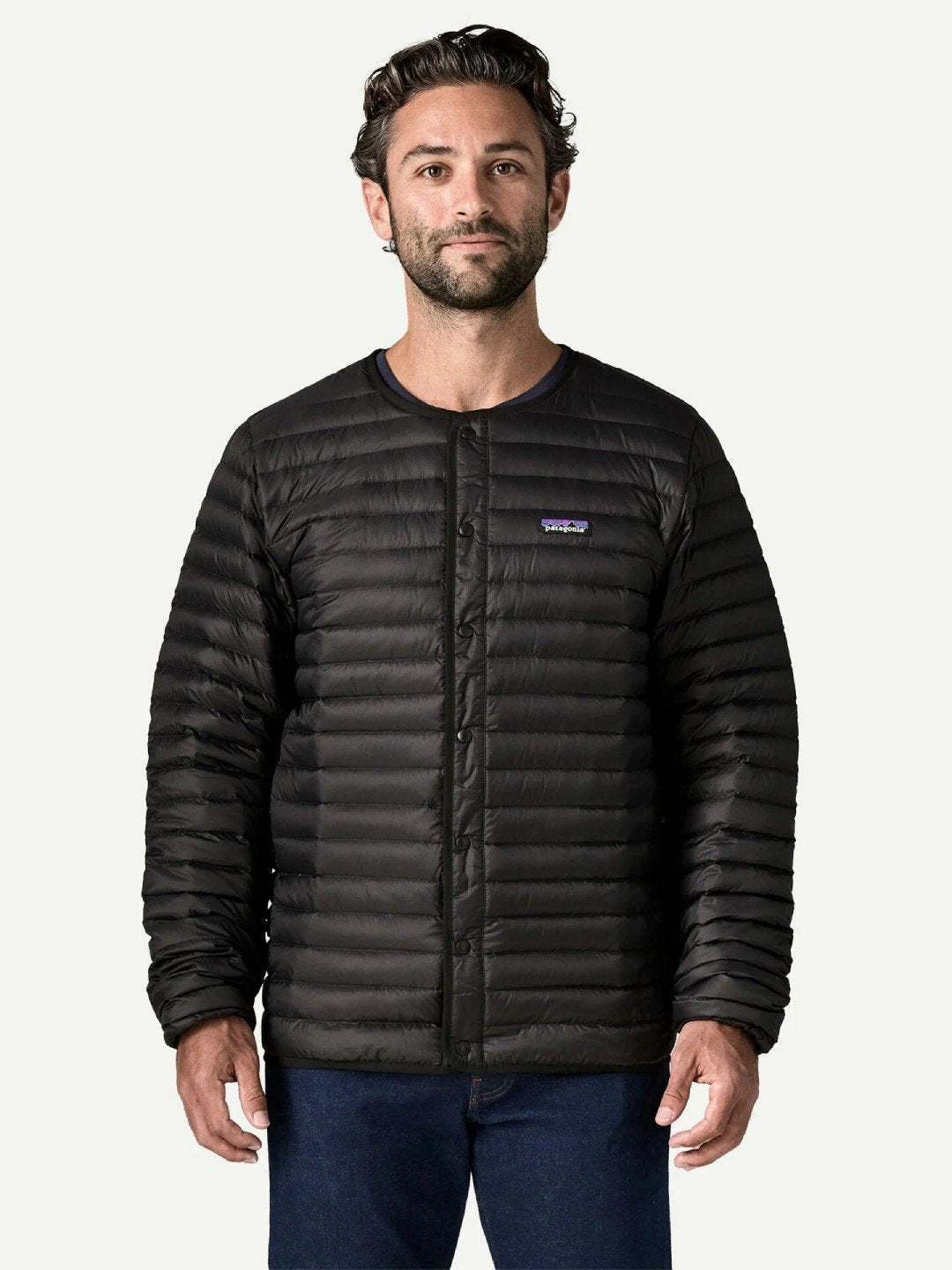 【Men】Men's LW Down Sweater Cardigan #BLK [31900]｜patagonia