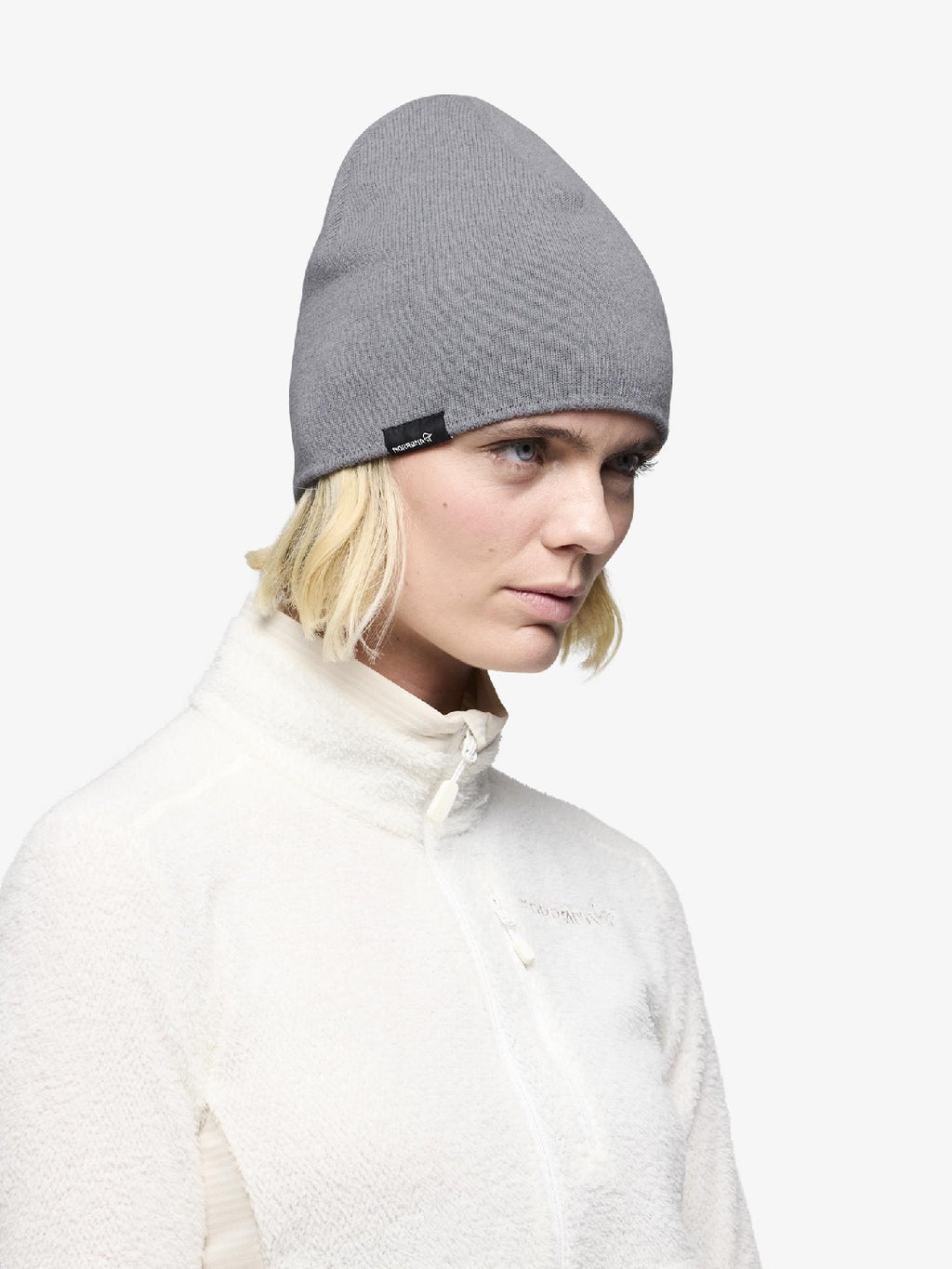 /29 mid cotton logo Beanie #Grey Melange [5217-23]｜Norrona