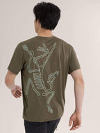 Cormac Arc'Bird Logo SS M #Tatsu Heather / Stone Green [X00000972105]｜ARC'TERYX