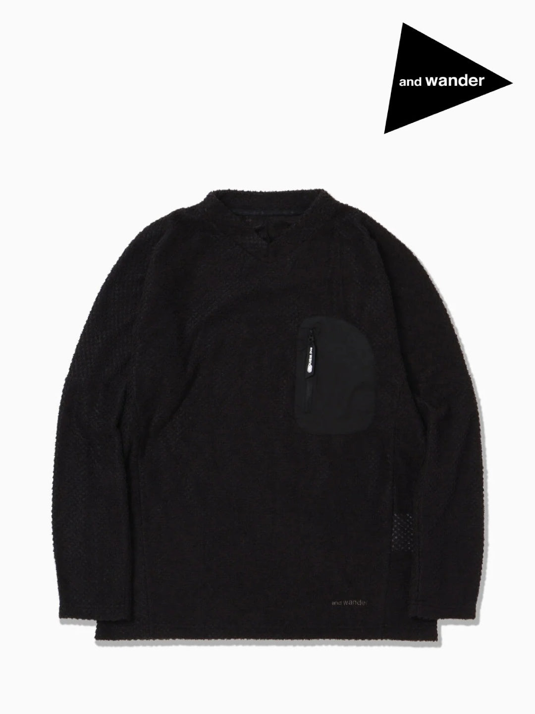 【Women】air fleece pullover #Black [6244021]｜and wander