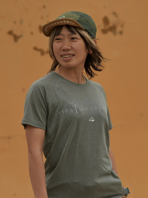 Doo-Bop T-shirt #チャコールグリーン [MSRH-002]｜milestone