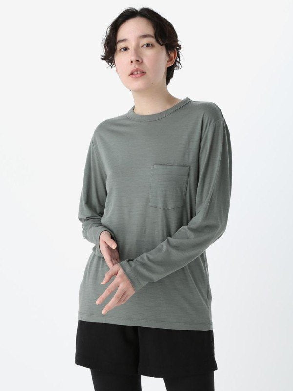 U MERINO 150 LS POCKET TEE #GX [IT62371]｜icebreaker