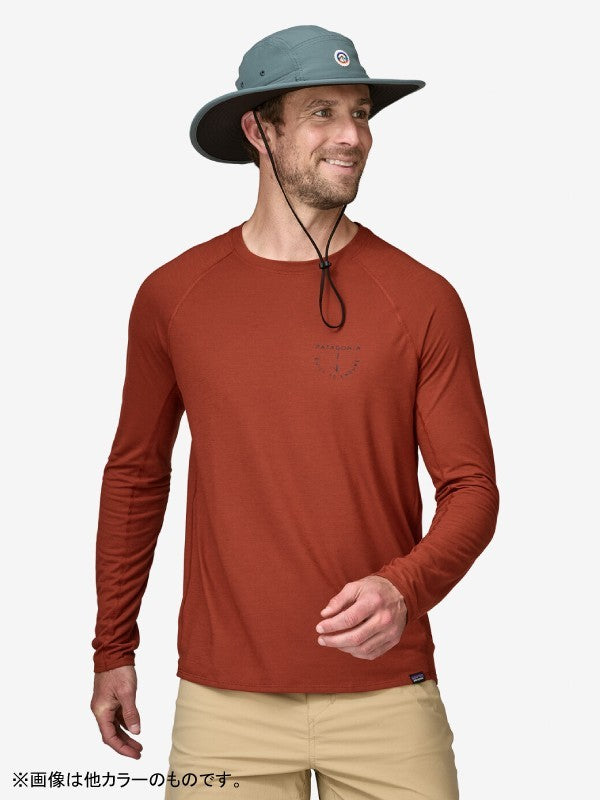 Men's L/S Cap Cool Trail Graphic Shirt #STBK [23710