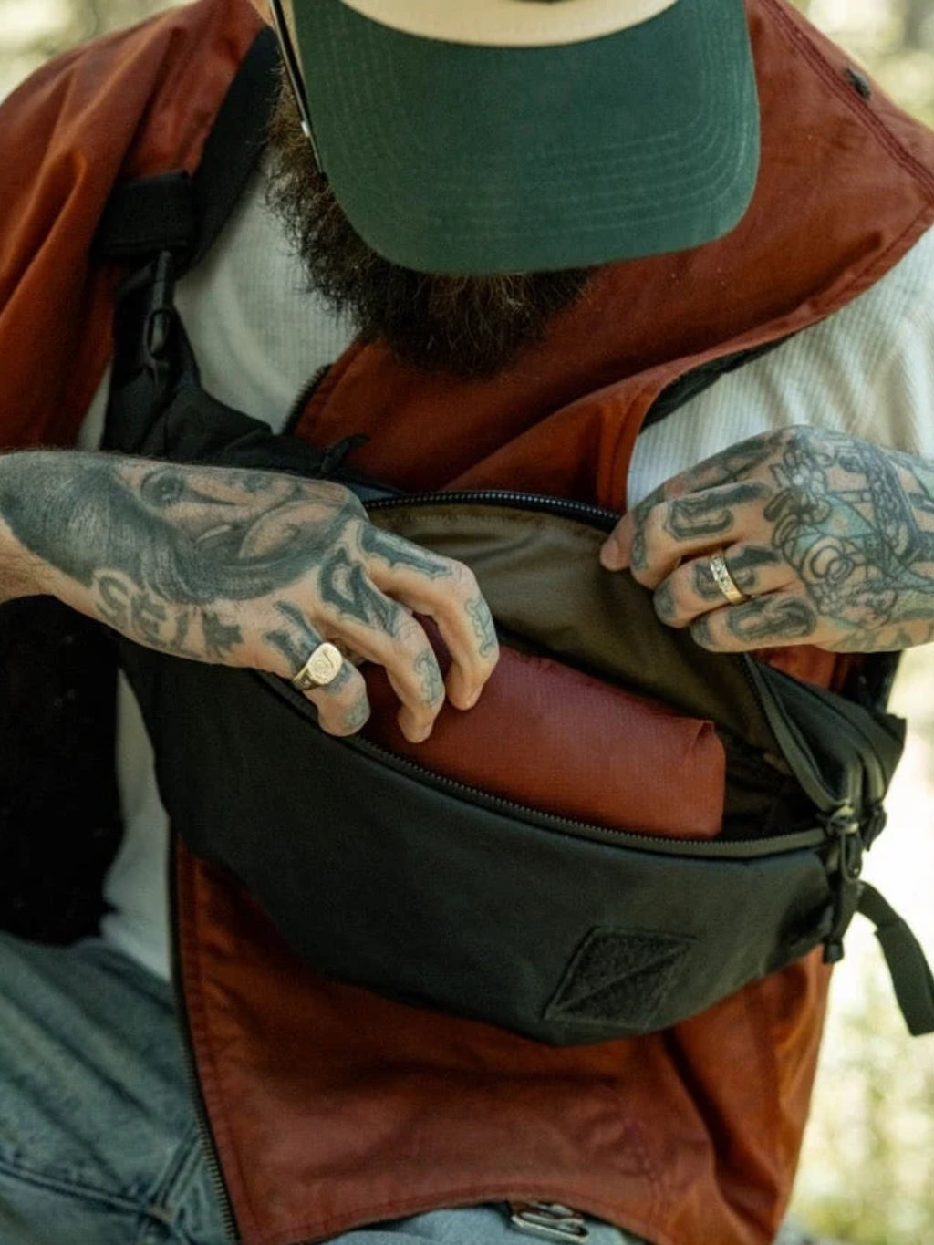MOUNTAIN HIP PACK 3.5L X-PAC #Black Coyote [MHP3.5 X-pac]｜EVERGOODS