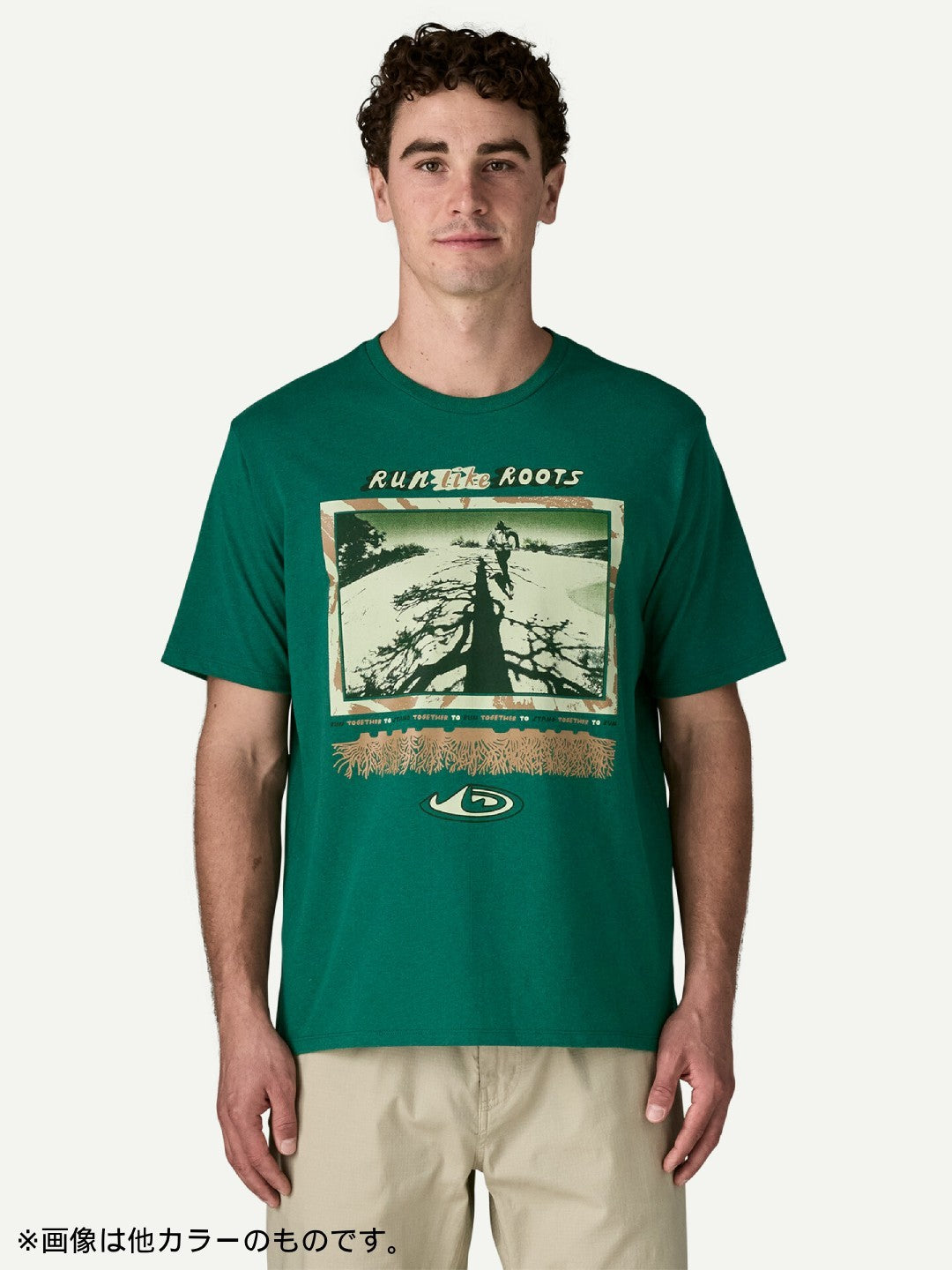 Run Like Roots Responsibili-Tee #WHI [37874]｜patagonia