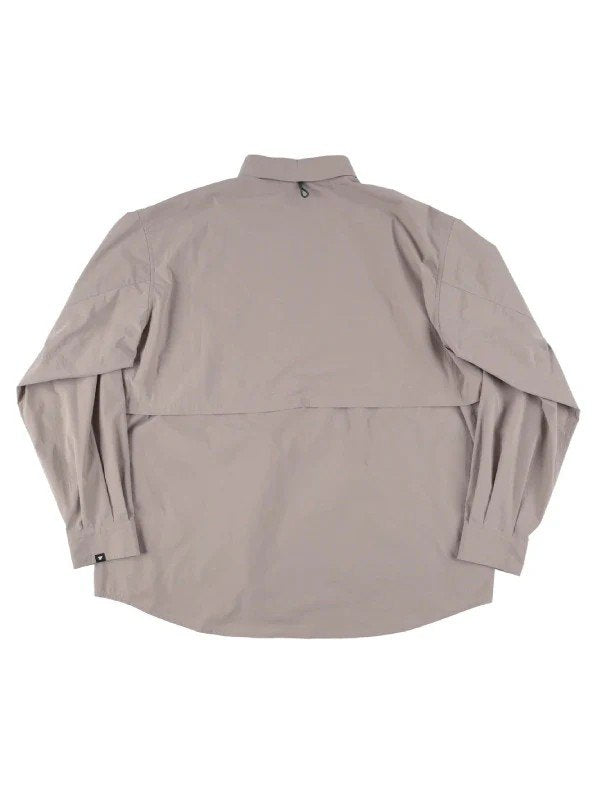 HIKE&BIKE CAVE TYPEWRITER BIG SHIRT #GRAYGE [PS231005]｜PAPERSKY WEAR