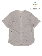 オクタの半袖カーディガン #ハイイロ [21095]｜AXESQUIN