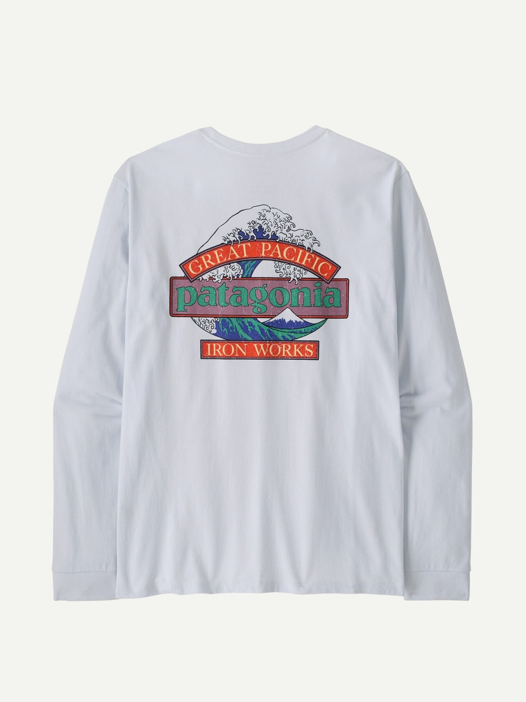 L/S Great Waves Responsibili-Tee #WHI [37876]｜patagonia