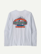 L/S Great Waves Responsibili-Tee #WHI [37876]｜patagonia