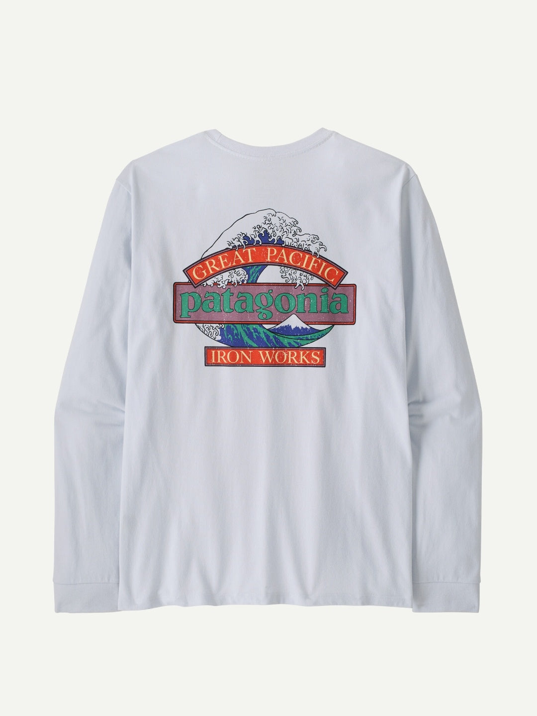 L/S Great Waves Responsibili-Tee #WHI [37876]｜patagonia