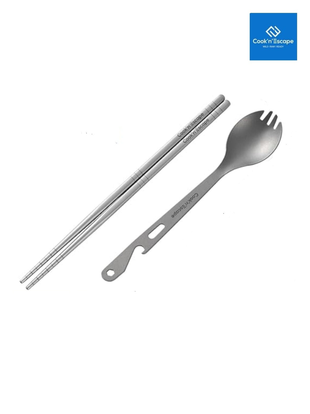 チタン カトラリー2点セット CA2417 [K1520]｜COOK'N'ESCAPE