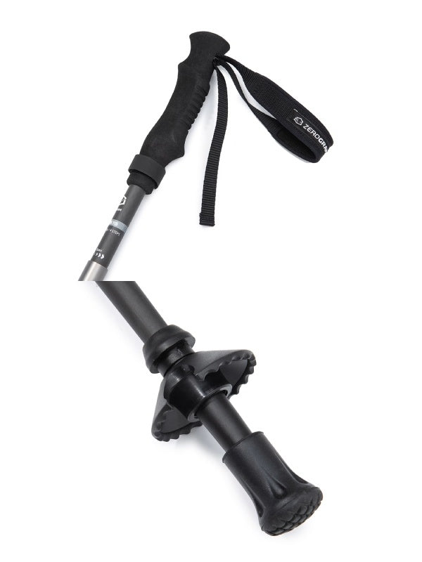 Ultra Light Carbon Folding Trekking Pole115 (105-115cm) #Stone Gray｜ZEROGRAM