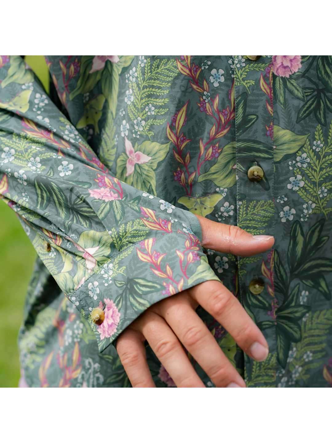 TRIPLE CROWN BUTTON DOWN LONG SLEEVE #FOREST BATHING-ATC [TC’BD-LS2]｜Jolly Gear