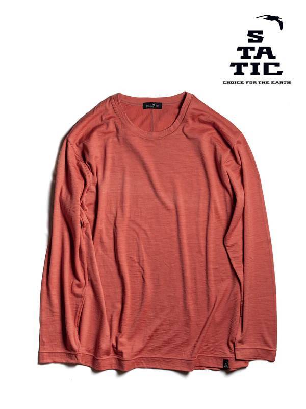 Men's RAW LW L/S Shirts #Smoked Pink [102223]｜STATIC