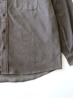 HIKE&BIKE CAVE CORDUROY BIG SHIRT #17GRY [PS232008]｜PAPERSKY WEAR