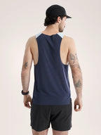 Norvan Downword Logo Tank #Alpine Blue / Dk Strat [X00001034402]｜ARC'TERYX