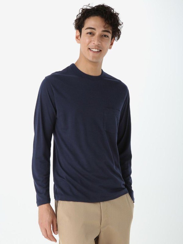 U MERINO 150 LS POCKET TEE #MI [IT62371]｜icebreaker
