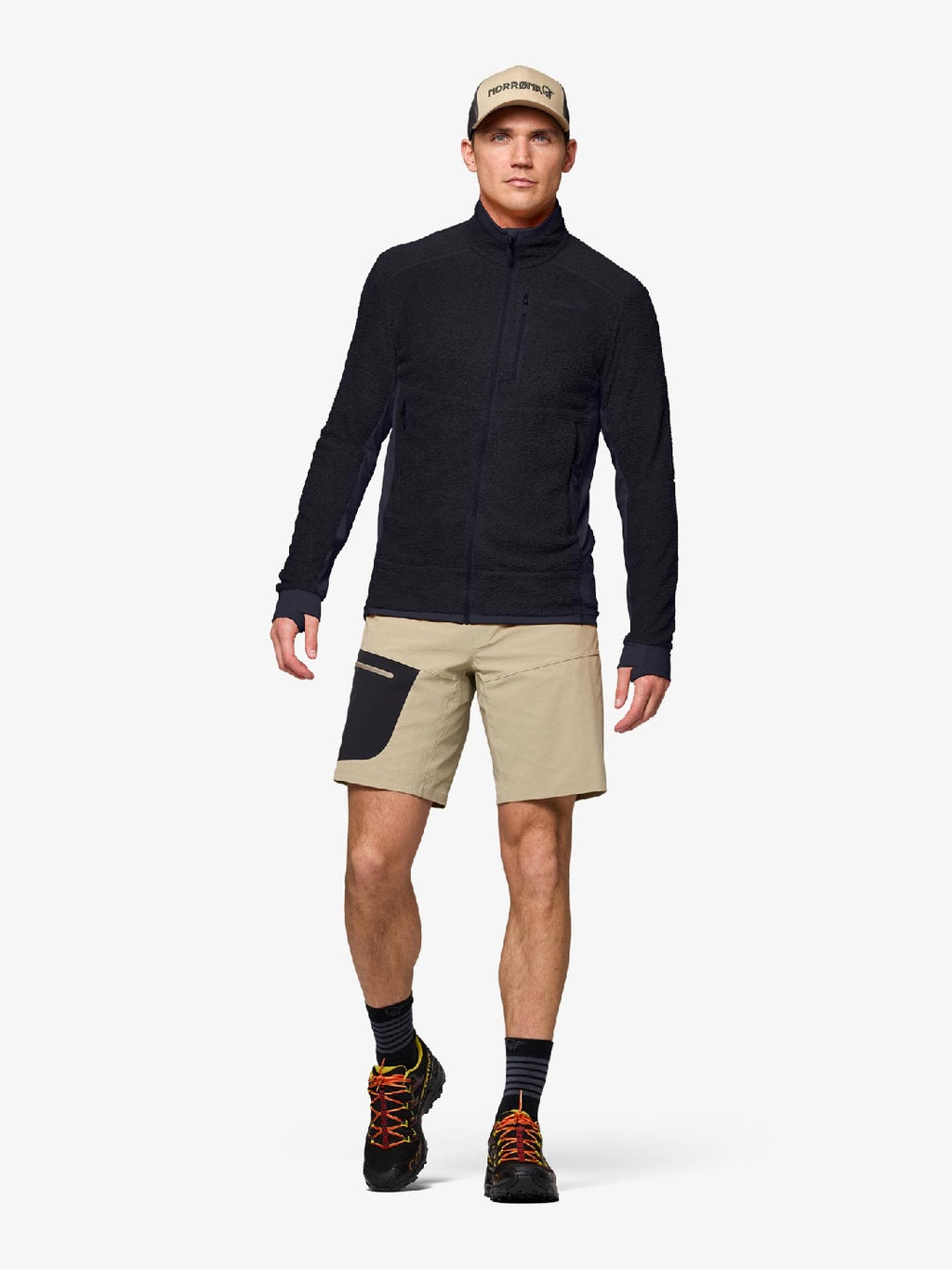 【Men】falketind warm1 active Jacket #Caviar Black [1895-26]｜Norrona