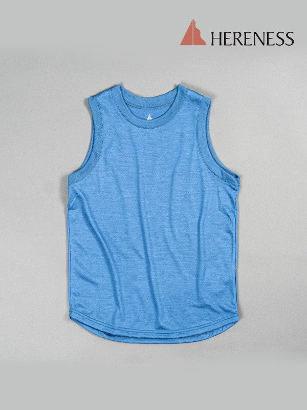 Dry Wool Tank #Iceberg Blue [hm-10004]｜HERENESS