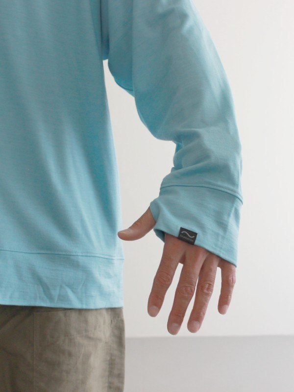 With Cardigan #LITE BLUE [GR420201]｜Gradation