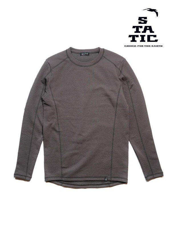 Verve Grid L/S Shirts #Carbon [105100]｜STATIC