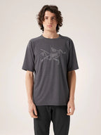 Cormac Logo SS M #Black Heather [L08465800]｜ARC'TERYX