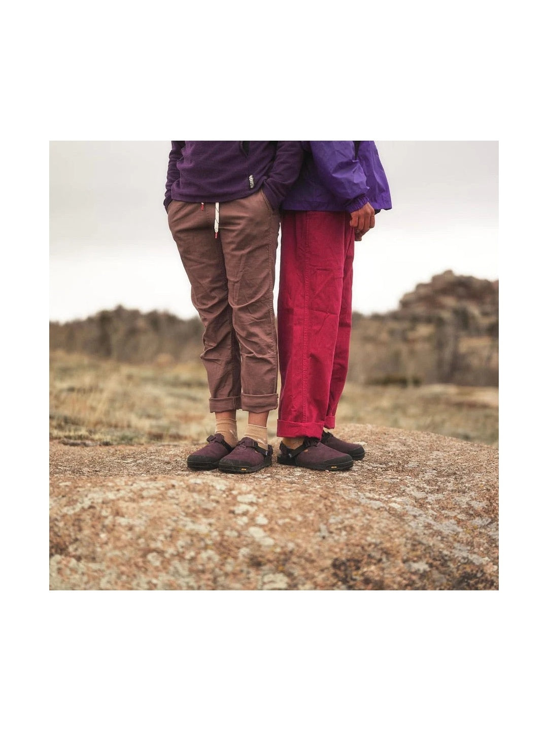 Mountain Clog Suede Leather #Deep Plum Upper / Deep Plum Webbing [MC-DPS-0506]｜BEDROCK SANDALS