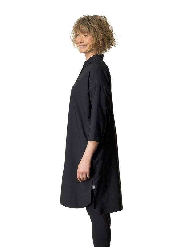 Women's Route Shirt Dress #True Black [169794]｜HOUDINI