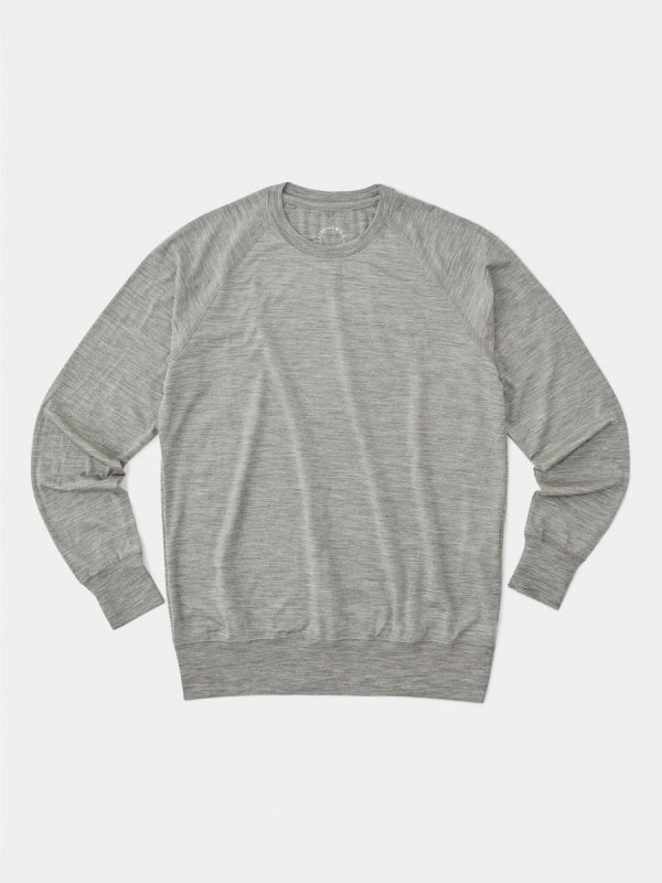 100% Merino Pullover #Gray Marl｜山と道