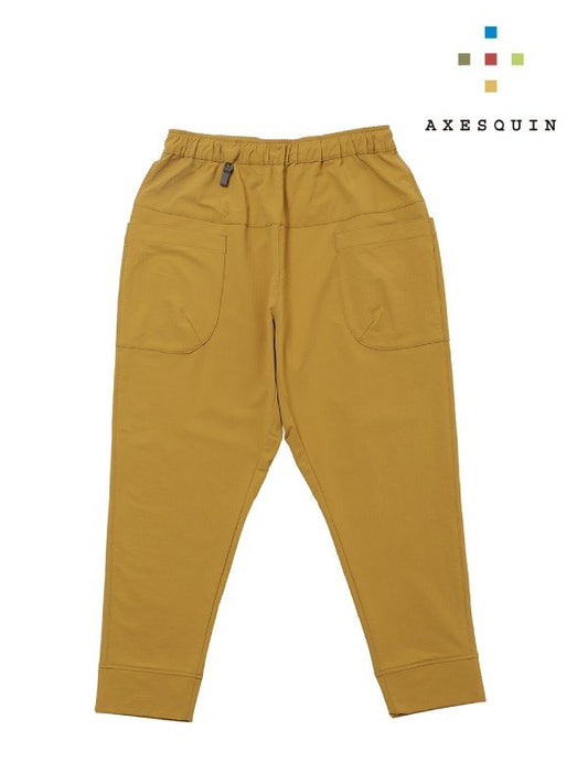 Soft shell fleece pants #mustard color [022033] | AXESQUIN