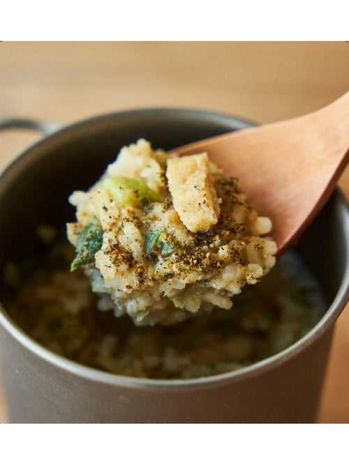 山椒七味香る豚汁雑炊｜MOUNTAIN GOURMET LAB.