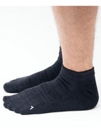 Natural Shape Mini Crew Axio Wool #Black [YUB233-020025-BLK]｜YUBI SOCKS