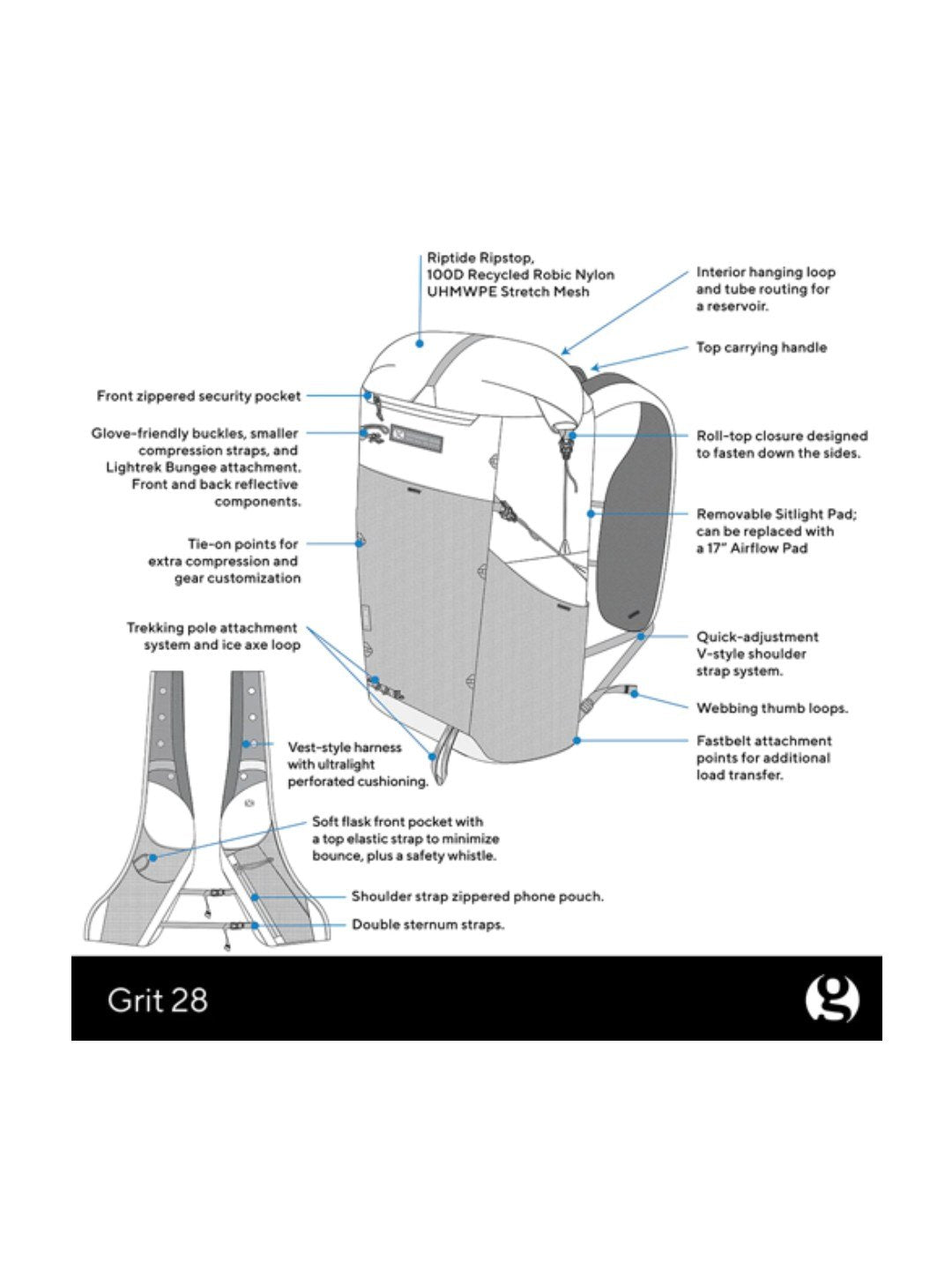 Type II Grit 28 #Beige [GSCU0097-211]｜GOSSAMER GEAR