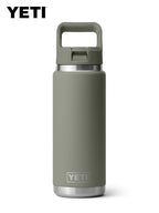 26 oz WATER BOTTLE WITH STRAW CAP #PAMPA LIGHT GREEN [21071508801]｜YETI