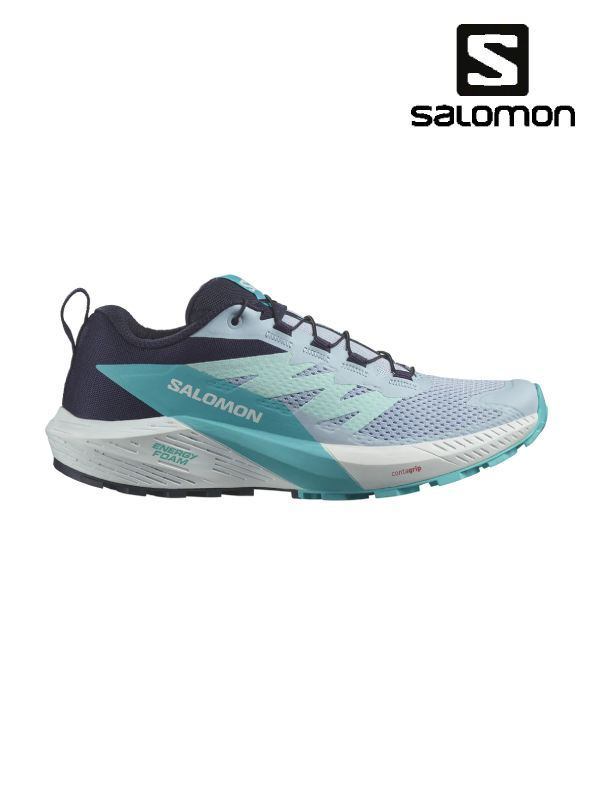 Women's SENSE RIDE 5 W #Cashmere Blue/Carbon/Peacock Blue [L47458900]｜SALOMON【Outlet_30】