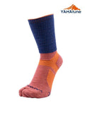 Hikers Arch Socks Crew Tabi #海軍藍 x 亮橙色 [20325] | YAMAtune