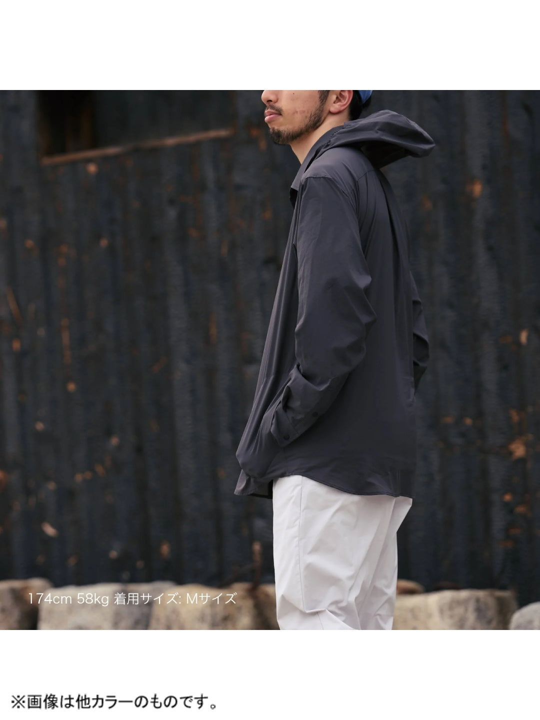 Merced River Hood Shirts #Off Black [35202]｜STATIC