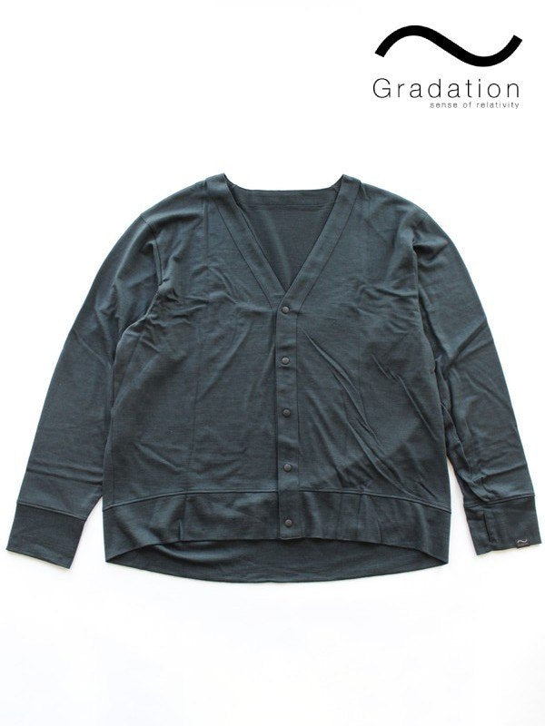 With Cardigan #DARK GRAY [GR420201]｜Gradation