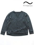 With Cardigan #DARK GRAY [GR420201]｜Gradation