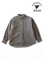 HIKE&BIKE CAVE CORDUROY BIG SHIRT #17GRY [PS232008]｜PAPERSKY WEAR