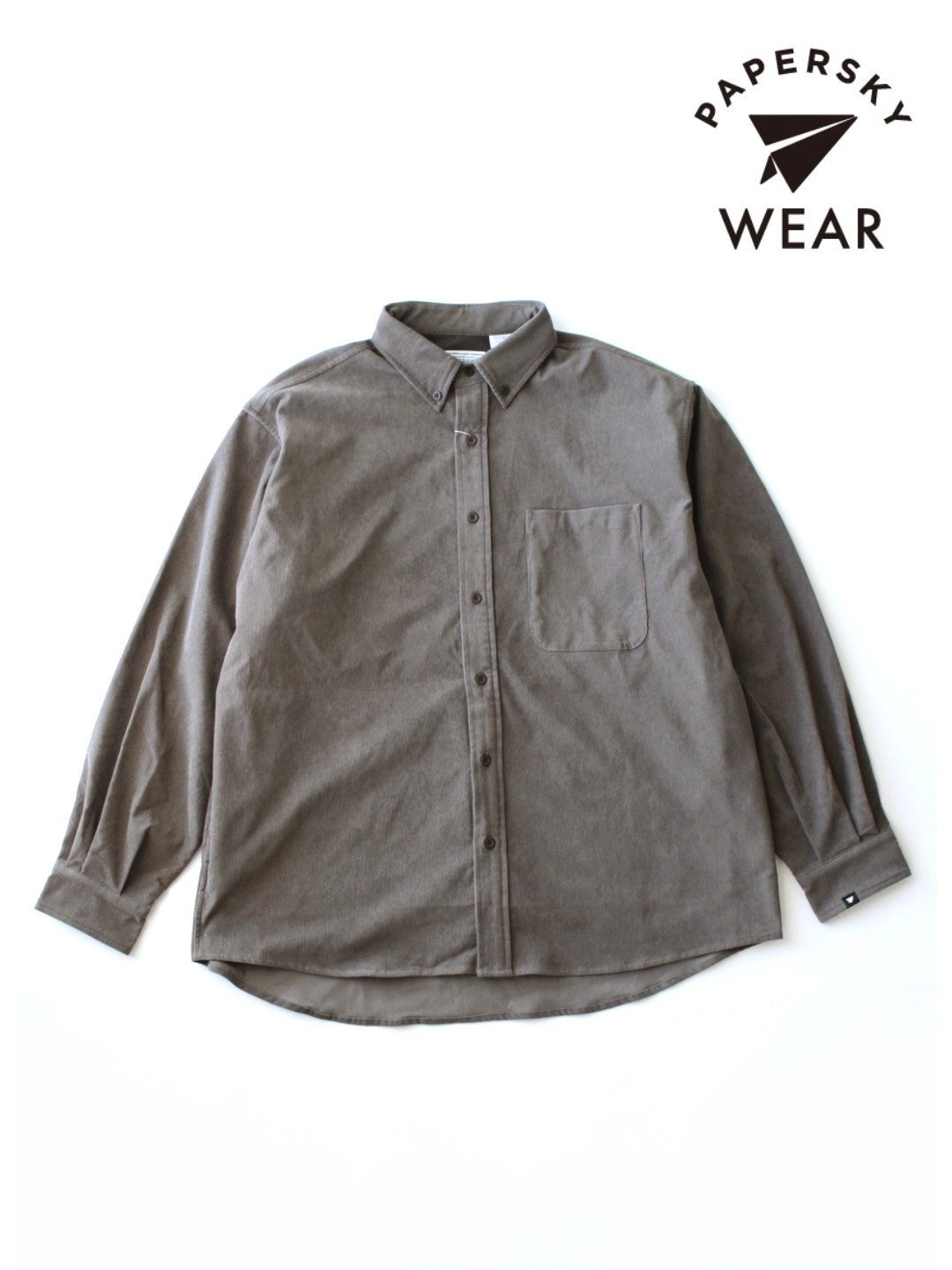 HIKE&BIKE CAVE CORDUROY BIG SHIRT #17GRY [PS232008]｜PAPERSKY WEAR